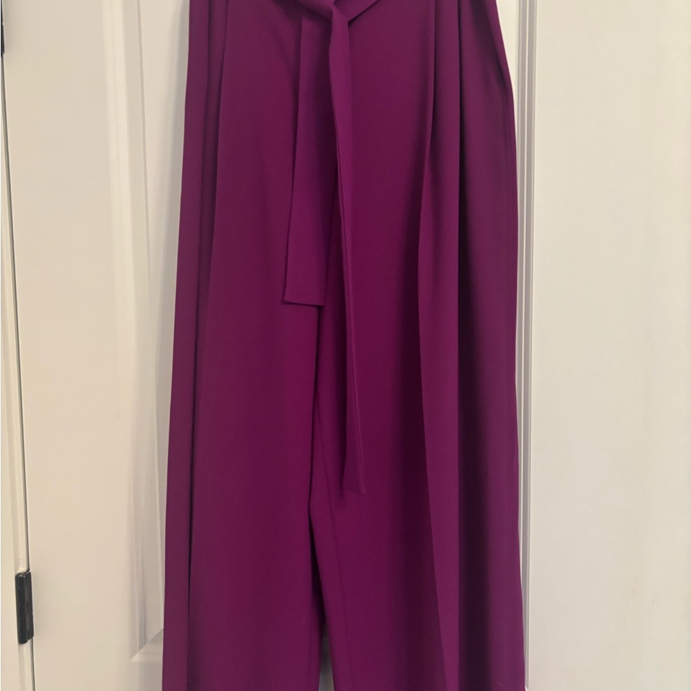 Tara Jarmon Purple Palazzo Pants